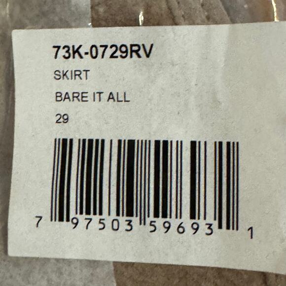 Blank NYC Suede Moto Mini Skirt Beige Belted Zip Detail NWT Size 29 - Picture 7 of 7